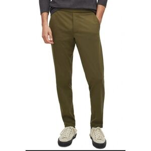 BONOBOS Mens The WFHQ Pants 27690-GRZ91 9648711 Green Slim Polyester X-Small